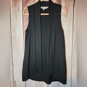 Multiples Black Sleeveless Vest Womens Medium